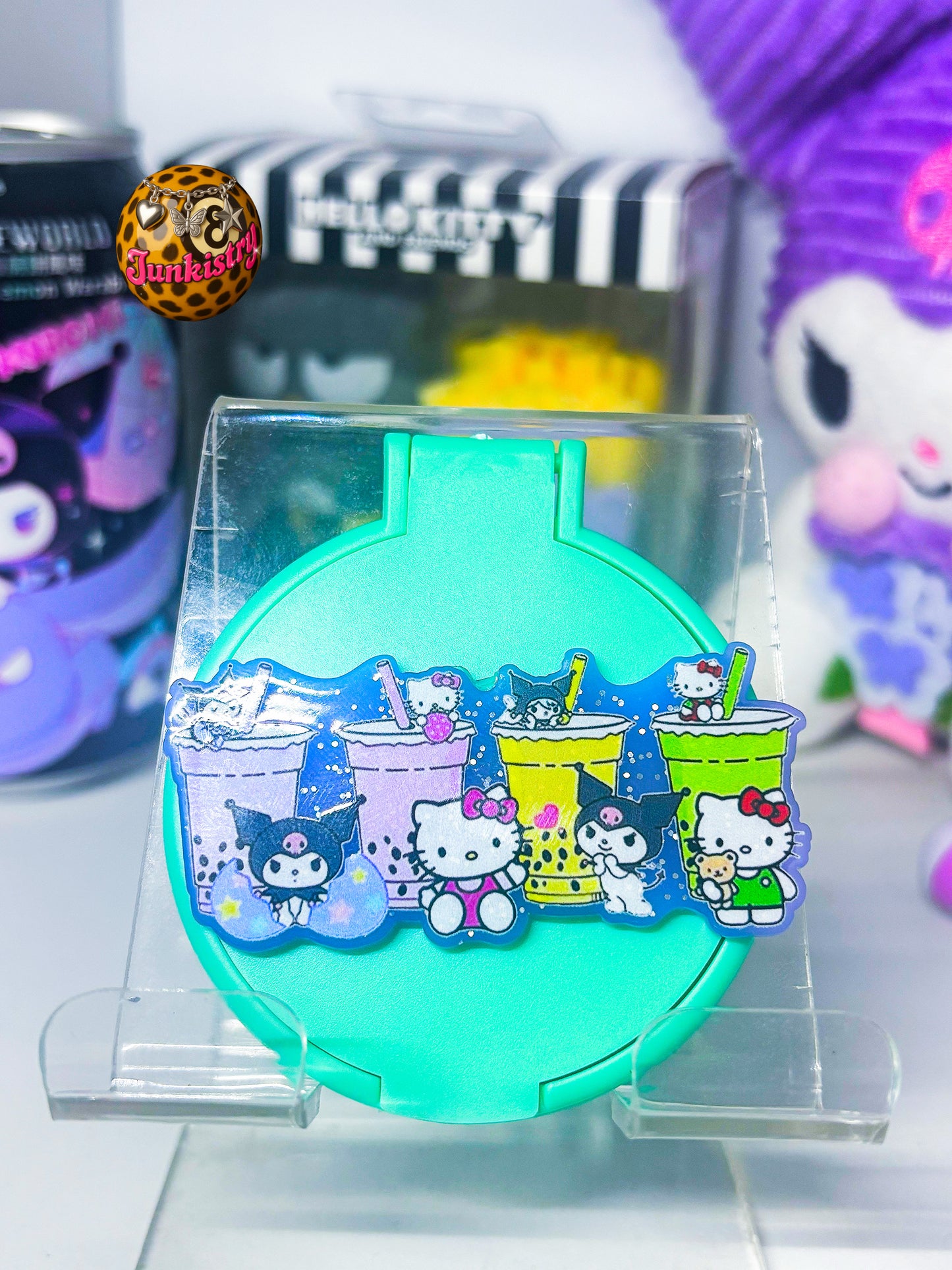 boba sanrio compact mirror🪞