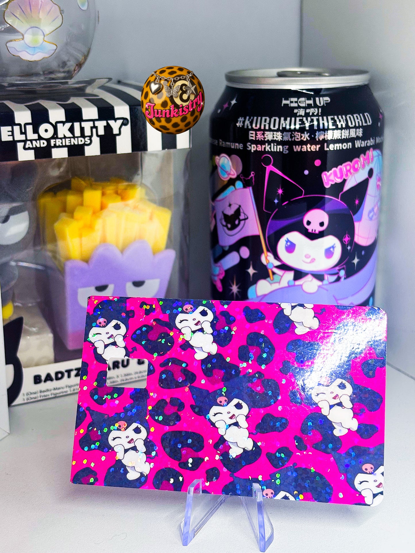 holographic kuromi card skin