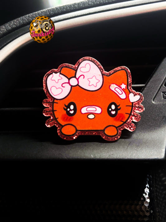 brown kitty car vent clip 💎