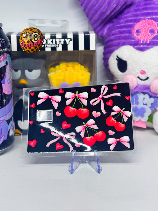 black coquette card skin