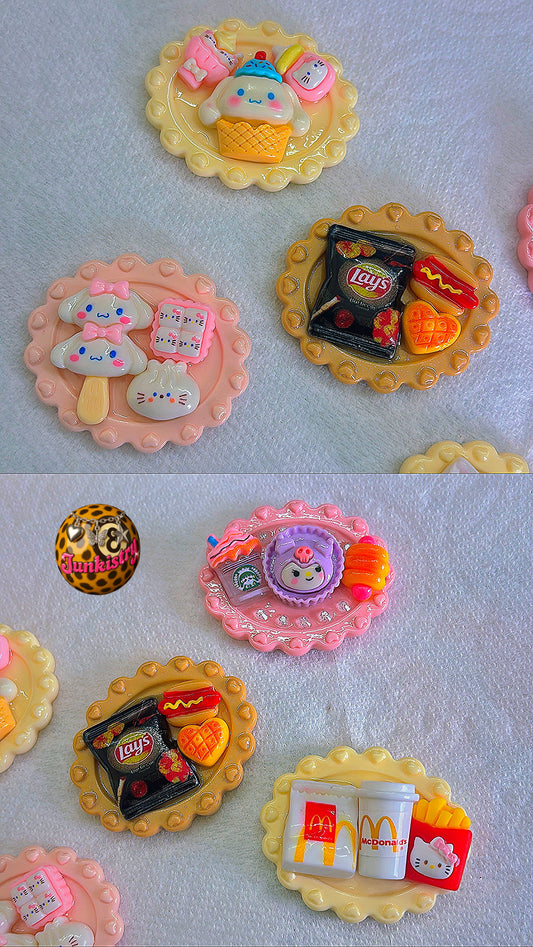 food platter charms 🍱🍡🍵