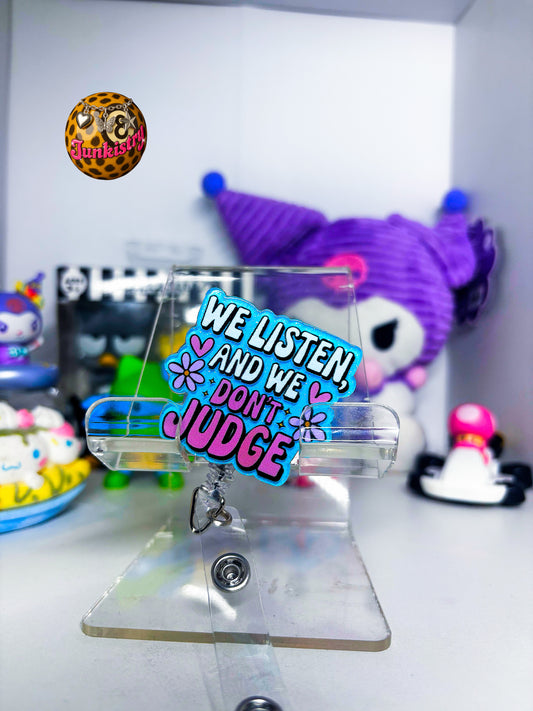 we listen badge reel