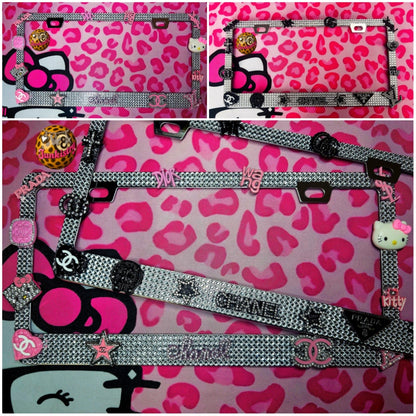 blingy license plate frame