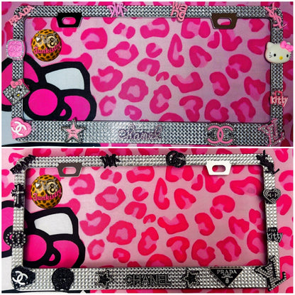 blingy license plate frame