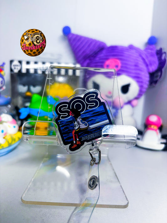 sos badge reel
